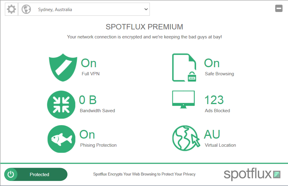 spotflux-premium-vpn-review-interface